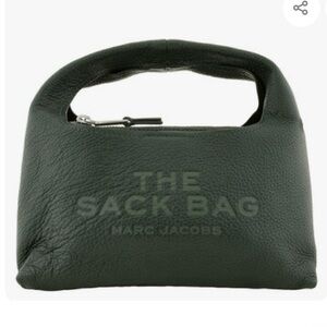 Marc Jacobs Mini Sack Bag in Ivy (Forest Green) Pebbled Leather